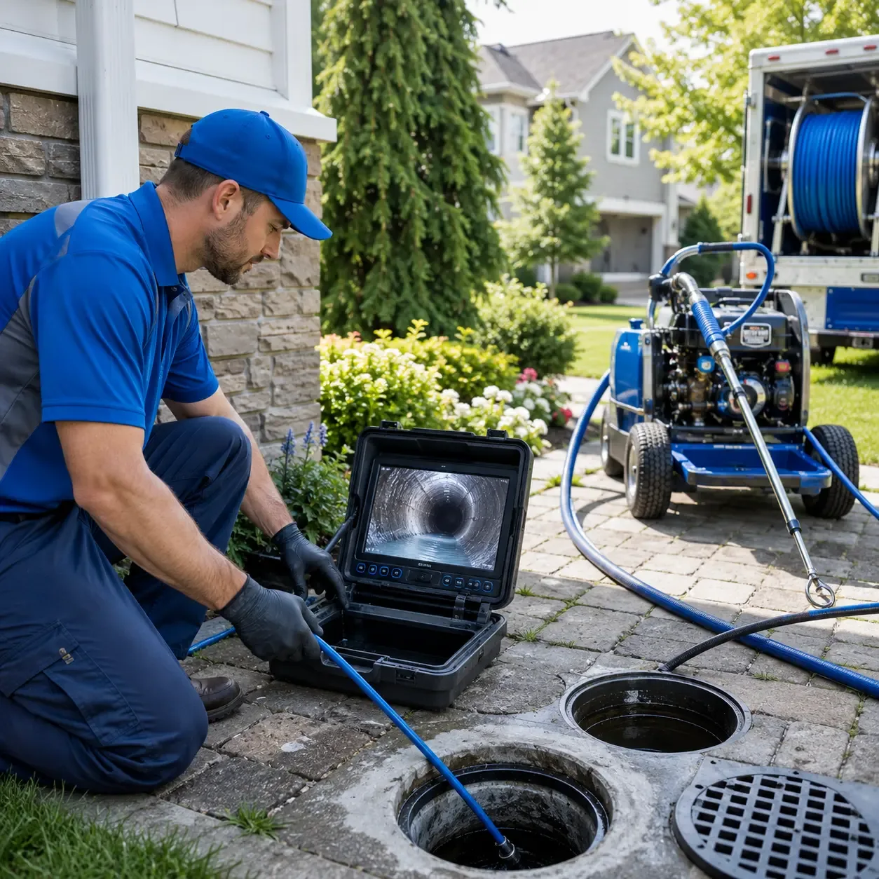 Outdoor drain cleaning professionals serving Pomfret, CT